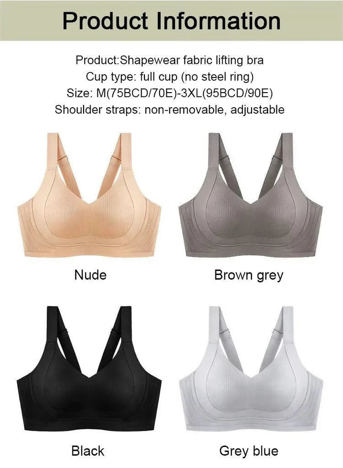 Lifting Anti-Sagging Wire-Free Push-up Bra (Pack of 3)