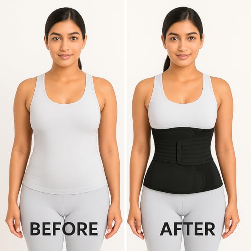 BE SAFE Forever Postpartum Belly Belt for Women - 3 in 1 Tummy Tucker | Waist, Pelvis & Back Support | Fat Slimming Shapewear After Delivery & C-Section | Adjustable Fit 30-46 Inches, Black