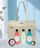 Rosetta 6-in-1 Beauty Gift Set for Women | Beige Handbag with Face Gel, Aloe Vera Lotion, Shower Gel, Bath Salt & Lip Balm | Premium Spa Kit Combo.