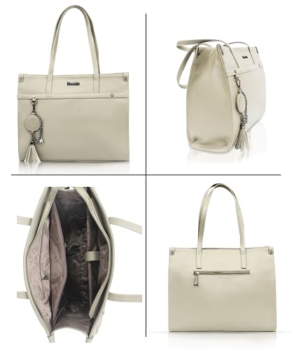 Rosetta 6-in-1 Beauty Gift Set for Women | Beige Handbag with Face Gel, Aloe Vera Lotion, Shower Gel, Bath Salt & Lip Balm | Premium Spa Kit Combo.