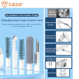 Tukzer Laptop Screen Keyboard Cleaner Kit, 32-in-1 Electronic Gadget Cleaning Tool with SD Card Storage Slot for MacBook, iPad iPhone Smartphone Tablet, PC Computer, DSLR Camera Lens, Airpods (White)