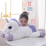 BESTIES Big Size Funny Unicorn Stuffed Animal Plush Toy,100CM, Stuffed Soft Toy for Kids Made in India. (100cm, White)