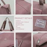 Wazdorf Nylon 41 Liter Expandable Travel Bags for Women, Duffle Bags for Women Luggage, Foldable Vanity Traveling Bag, Waterproof Hand Bag for Ladies Personal Items,Pink