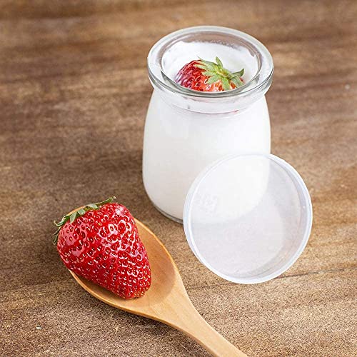 MENIFLIX glass containers for kitchen, Small Glass Spice Jars with Lids – Transparent kitchen storage Containers for Storing Salt, Pepper, Herbs, Seasonings & Pantry Essentials (150ml Each)