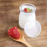 MENIFLIX glass containers for kitchen, Small Glass Spice Jars with Lids – Transparent kitchen storage Containers for Storing Salt, Pepper, Herbs, Seasonings & Pantry Essentials (150ml Each)