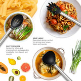 Y Top's Kitchen Utensil Set – 33-Piece Non-Stick Cooking Tools with Holder, Stainless Steel Spatula Set – Essential Cookware Accessories for Pots and Pans