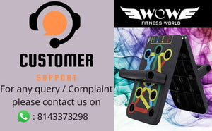 Wow Fitness World Pushup Board with Ebook training guide(Downloadable) -15 in 1 Pushup Board for Men & Women - Foldable Push-up Board and Push up bar System - Push up Board for Men - Flex Board (PUSH UP BOARD SINGLE)