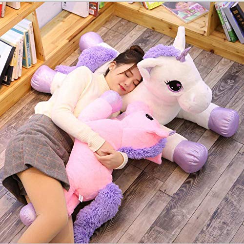 BESTIES Big Size Funny Unicorn Stuffed Animal Plush Toy,100CM, Stuffed Soft Toy for Kids Made in India. (100cm, White)