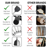 Y Top's Kitchen Utensil Set – 33-Piece Non-Stick Cooking Tools with Holder, Stainless Steel Spatula Set – Essential Cookware Accessories for Pots and Pans