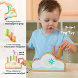 Curious Cub Montessori Learning Wooden Baby Toys| Box 6: 11+ Months|Visual Skills, Tactile Skills & Memory Skills|Montessori Toys For 1 Year Old|Brain Development Activities|Baby Gift Set For New Born