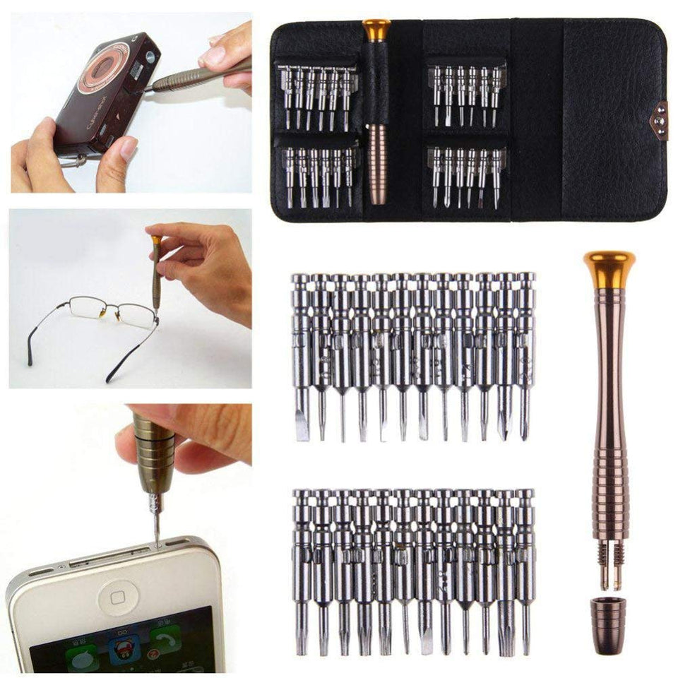 THEMISTO - built with passion 27 in 1 Precision Screwdriver Set Multi Pocket Repair Tool Kit for Mobiles, Laptops, Electronics