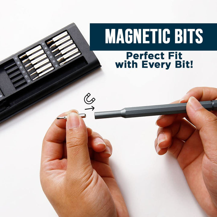Magnetic, Compact Kit for Electronics, Laptops, Phones, PCs, Glasses, Household Repair.
