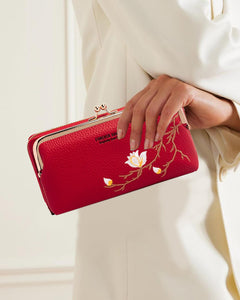 INOVERA (LABEL) Sling Bags for Women, Girls - Crossbody Shoulder Bag with Adjustable Strap - Ladies Stylish Travel Mobile Card Holder (Red)