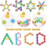 FERIO 200 Pcs Star Shaped, Star Block for Kids Interlocking Blocks Colorful Star Building Blocks Educational STEM Toys (Multicolor, 200Pcs) for 3+ Year