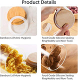 EVATTA Glass Jars For Kitchen 250 Ml | Set Of 12 | Airtight Lid | Glass Storage Jar and Container | kitchen containers set | Glass Jar | Storage Containers for kitchen,Brown