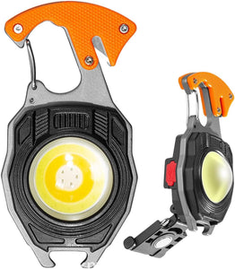 KRESHU 7-in-1 Rechargeable LED Torch with Electric Lighter, Screwdriver, Bottle Opener & Emergency Magnetic Work Light | High-Power Keychain Flashlight for Camping, Car, Home & Self Defence Gadgets