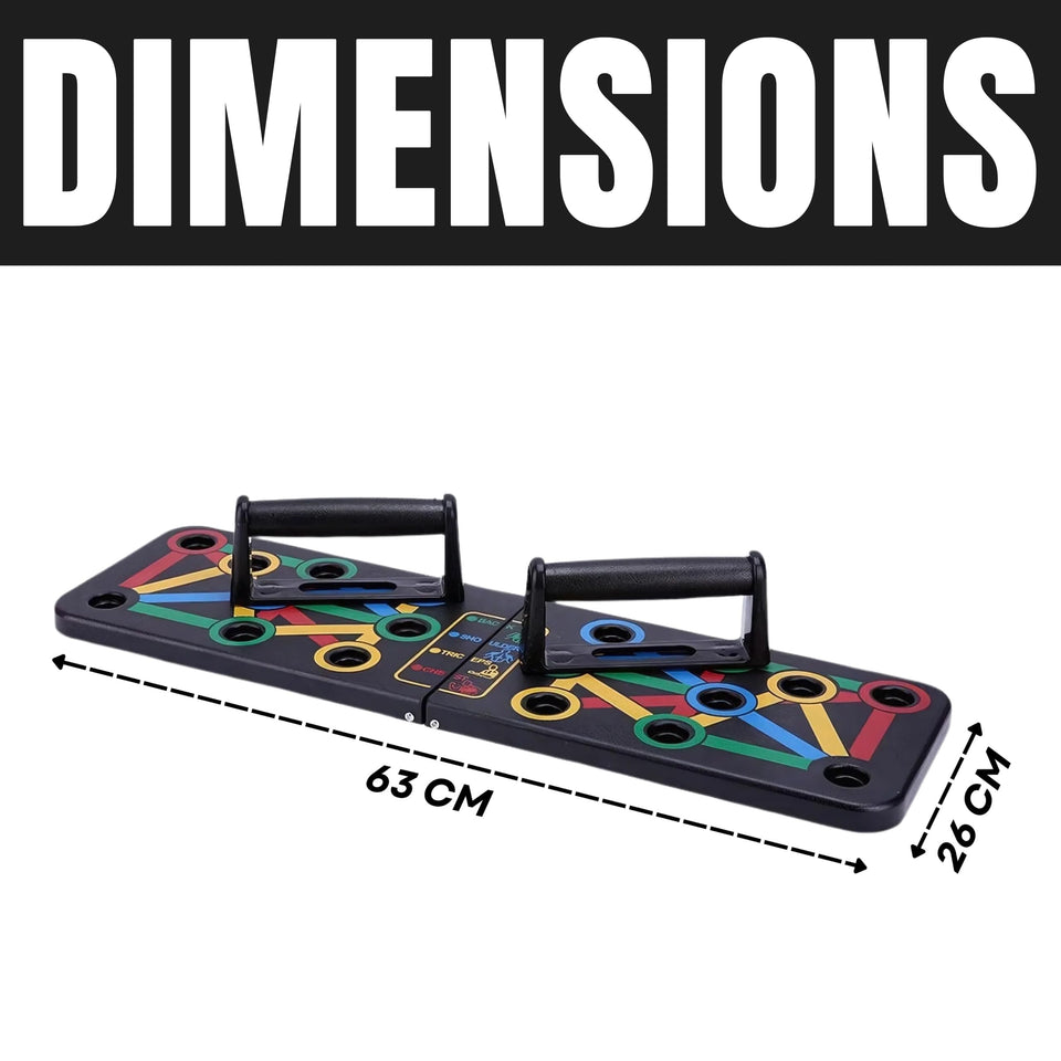 Apexcore 15-in-1 Push Up Board With Ebook Workout Guide & Diet Chart | Multifunction Push-Up System for Full Body Workout, Strength Training, Chest Workout & Home Fitness Equipment for Men & Women