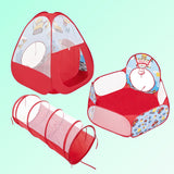 Amazon Brand - Jam & Honey Construction 3 in 1 Combo Tunnel for Kids | Tunnel, Play Tent House, Ball Pool for Kids 3 to 6 Years | Spacious, Lightweight and Portable | Without Balls | Multi Colour