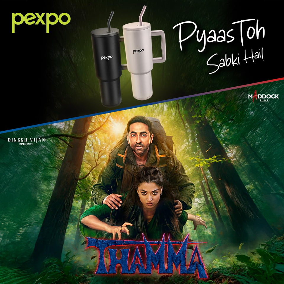 PEXPO Stanzy ISI Certified Double Wall Insulated Stainless Steel Tumbler with Handle 1200ml | Leakproof Travel Mug with Straw & Cleaning Brush | Hot & Cold Beverage Flask | Easy Carry - Oatmeal