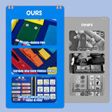 Qlect 12 in 1 Toddler Busy Binder & Busy Book for Toddlers 1-3 Years - Montessori Busy Board & Activity Book for Kids 2-4 - Engaging Toys for 2-3 Years - Educational Busy Book for Learning., Blue