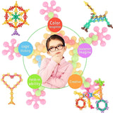 FERIO 200 Pcs Star Shaped, Star Block for Kids Interlocking Blocks Colorful Star Building Blocks Educational STEM Toys (Multicolor, 200Pcs) for 3+ Year