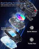 STRIFF Mobile Cooling Pad |Mobile Cooler | Gaming Fan | for Instant Cooling Advanced Refrigeration Chip & LED Temperature Display Compatible for Android and iPhones - (Black)