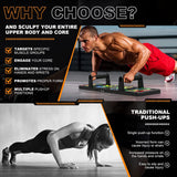 Wow Fitness World Pushup Board with Ebook training guide(Downloadable) -15 in 1 Pushup Board for Men & Women - Foldable Push-up Board and Push up bar System - Push up Board for Men - Flex Board (PUSH UP BOARD SINGLE)