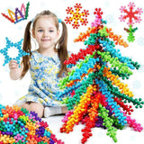 FERIO 200 Pcs Star Shaped, Star Block for Kids Interlocking Blocks Colorful Star Building Blocks Educational STEM Toys (Multicolor, 200Pcs) for 3+ Year