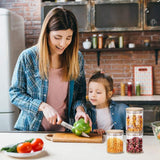 EVATTA Glass Jars For Kitchen 250 Ml | Set Of 12 | Airtight Lid | Glass Storage Jar and Container | kitchen containers set | Glass Jar | Storage Containers for kitchen,Brown