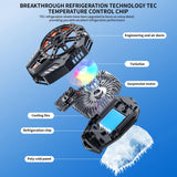 STRIFF Mobile Cooling Pad |Mobile Cooler | Gaming Fan | for Instant Cooling Advanced Refrigeration Chip & LED Temperature Display Compatible for Android and iPhones - (Black)