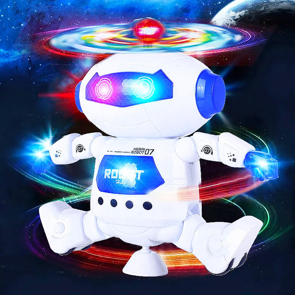 VGRASSP Dancing Robot Toy for Kids with Flashing Lights and Musical Sounds - Real Moving Action (Dancing Robot 2)