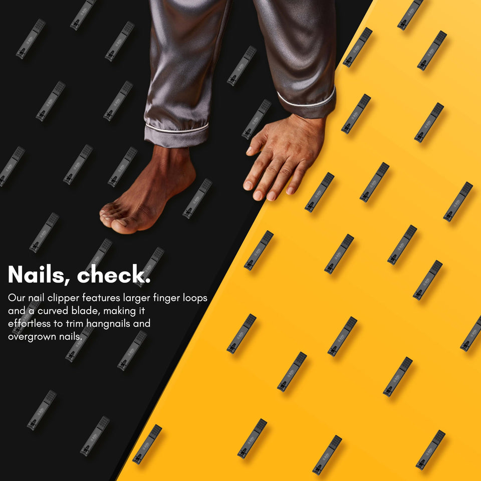 Beauté Secrets Essentials Manicure Set Nail Clippers, Stainless Steel Nail Scissors Grooming Kit, Acne needle, Blackhead Tool Leather Travel Case (Yellow)