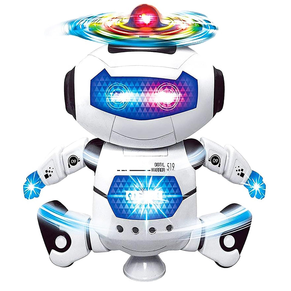 VGRASSP Dancing Robot Toy for Kids with Flashing Lights and Musical Sounds - Real Moving Action (Dancing Robot 2)