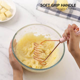 COOK With COLOR 10 Pc Kitchen Gadget Set Copper Coated Stainless Steel Utensils with Soft Touch Pink Handles