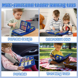 Qlect 12 in 1 Toddler Busy Binder & Busy Book for Toddlers 1-3 Years - Montessori Busy Board & Activity Book for Kids 2-4 - Engaging Toys for 2-3 Years - Educational Busy Book for Learning., Blue
