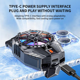 STRIFF Mobile Cooling Pad |Mobile Cooler | Gaming Fan | for Instant Cooling Advanced Refrigeration Chip & LED Temperature Display Compatible for Android and iPhones - (Black)