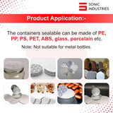 Sonic Industries Induction 200 Compact Induction Sealing Machine | Foil & Cap Sealer for Bottle Packaging | Automatic Bottle Sealing Machine for Plastic, PET & Glass Containers