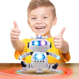 VGRASSP Dancing Robot Toy for Kids with Flashing Lights and Musical Sounds - Real Moving Action (Dancing Robot 2)