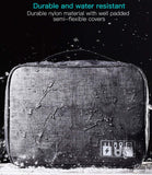 House of Quirk Polyester Electronics Accessories Organizer Bag, Universal Carry Travel Gadget Bag For Cables, Plug And More, Perfect Size Fits For Pad Phone Charger Hard Disk - Grey