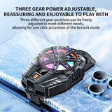 STRIFF Mobile Cooling Pad |Mobile Cooler | Gaming Fan | for Instant Cooling Advanced Refrigeration Chip & LED Temperature Display Compatible for Android and iPhones - (Black)