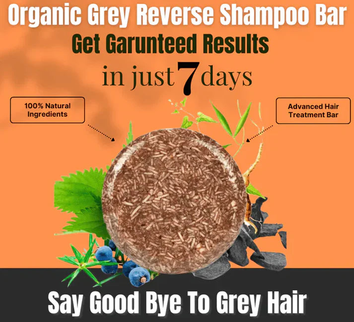 Naturally Organic Hair Darkening Shampoo Bar ( Pack of 2 )